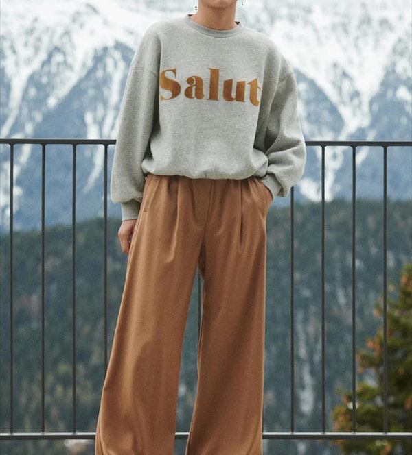 BY BAR - Grijze Bibi Salut sweater