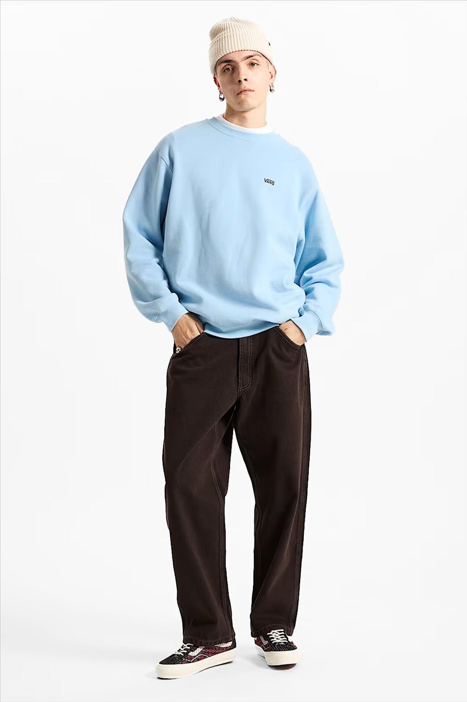Vans - Lichtblauwe Left Chest II sweater
