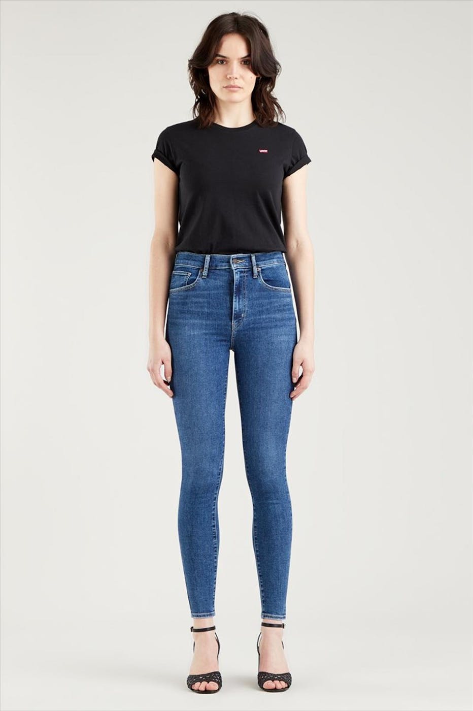Gespierd Interesseren diep Levi's - Donkerblauwe Mile High Super Skinny jeans