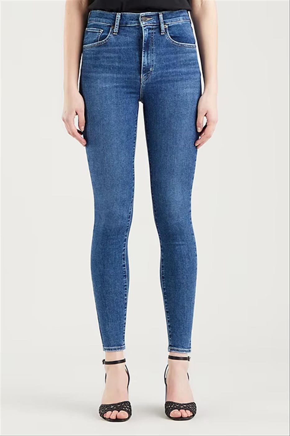 Levi's - Donkerblauwe Mile High Super Skinny jeans
