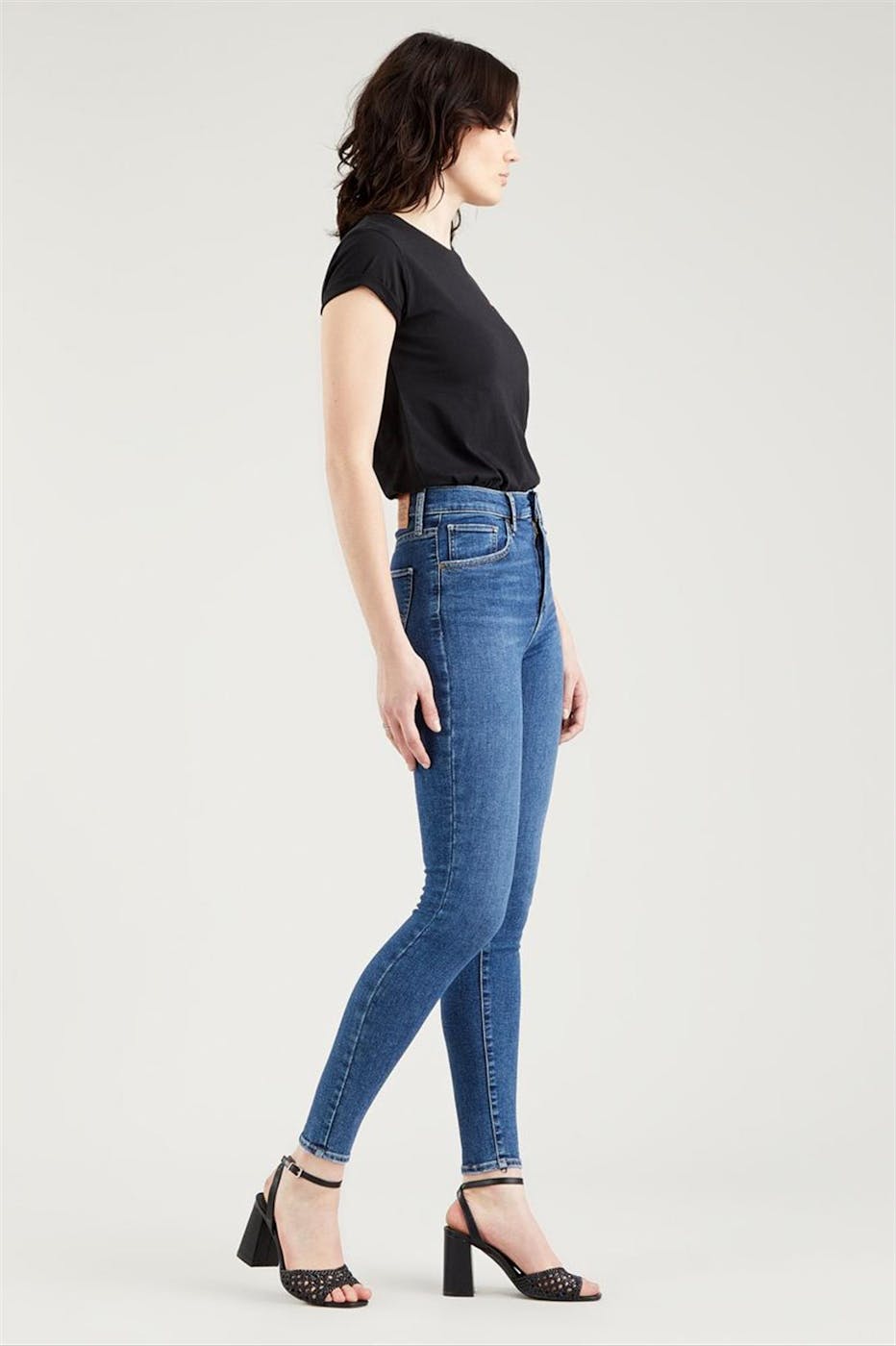 Levi's - Donkerblauwe Mile High Super Skinny jeans