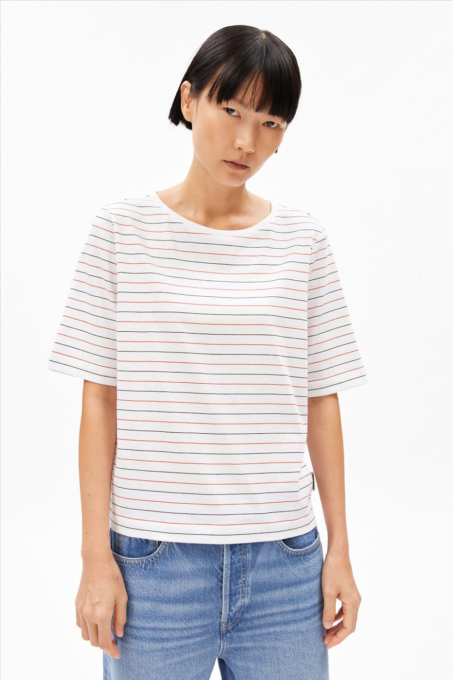 Armed Angels - Witte Finiaa French Rivieraa T-shirt