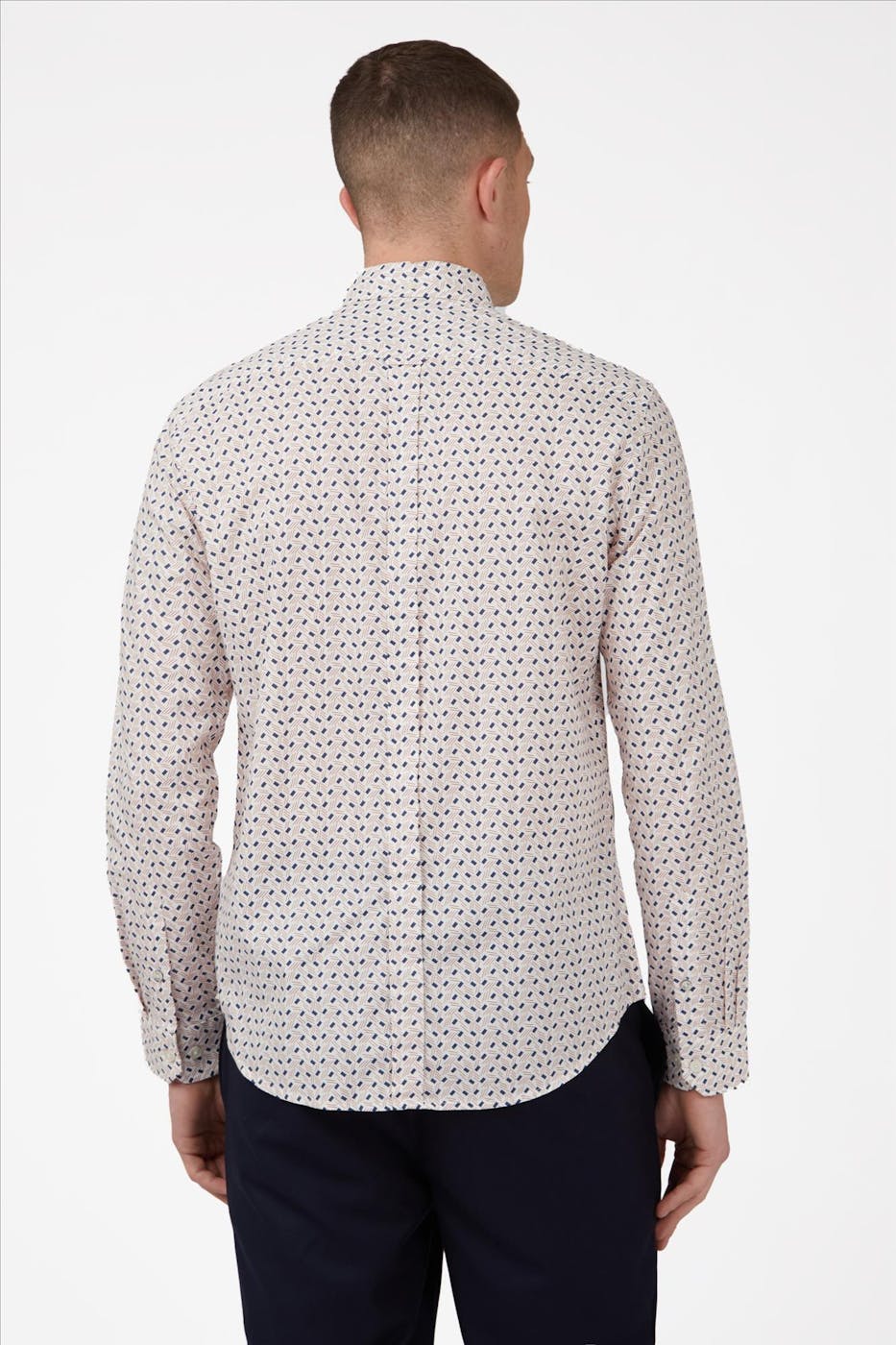 Ben Sherman - Ecru Modern Print hemd