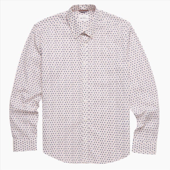 Ben Sherman - Ecru Modern Print hemd