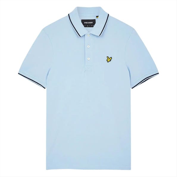 Lyle & Scott - Lichtblauwe Tipped Polo Shirt