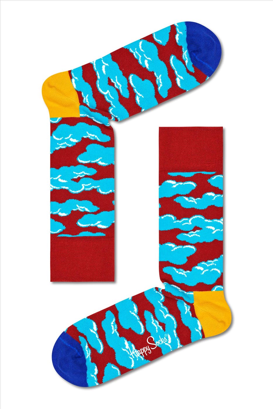 Happy Socks - Bordeaux Under The Clouds sokken, maat: 41-46