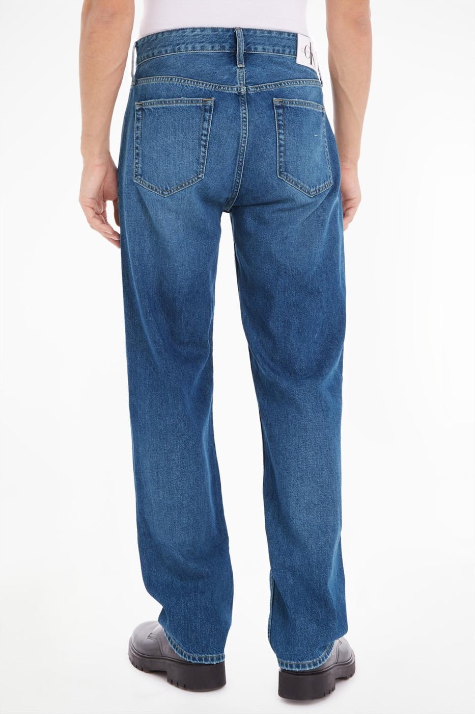 Calvin Klein Jeans - Blauwe 90s wide straight jeans