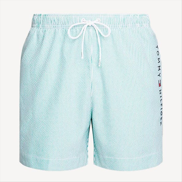 Tommy Hilfiger Underwear - Groen-Witte Ithaca zwemshort