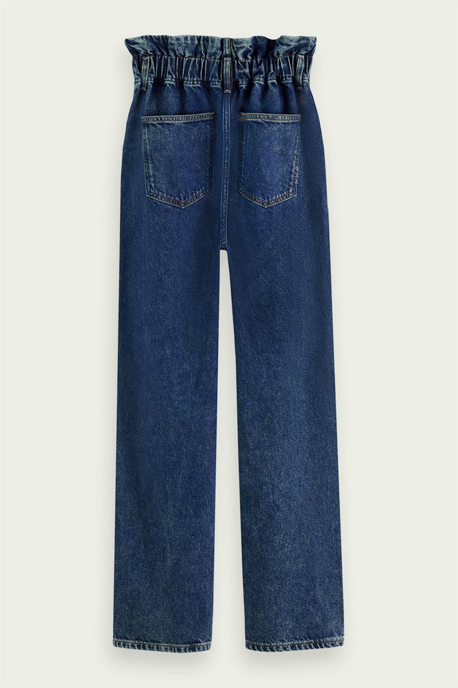 Scotch & Soda - Donkerblauwe High Rise Waisted Straight jeans