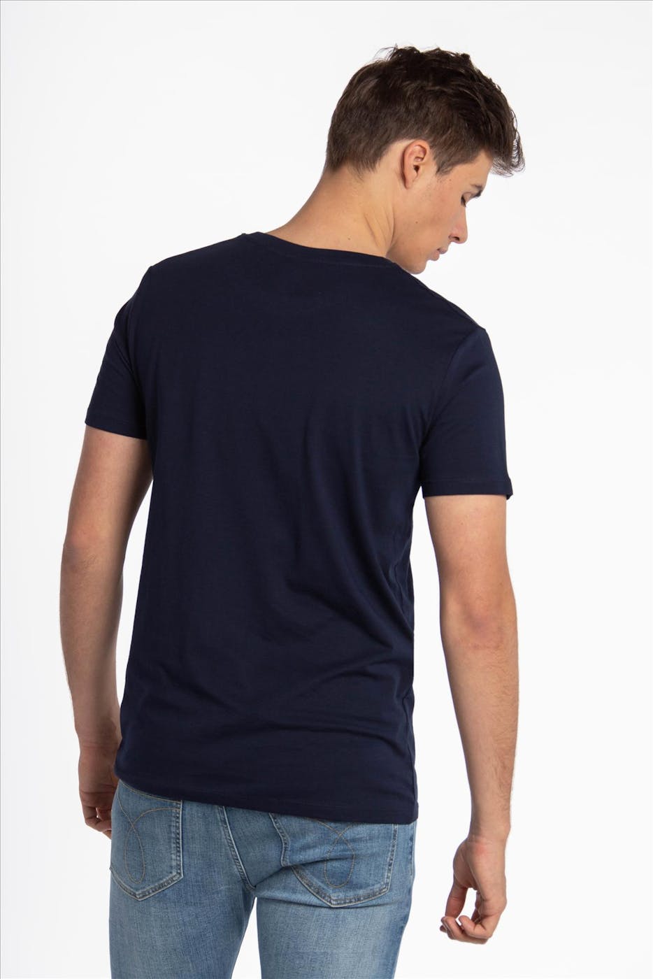 Brooklyn - Donkerblauwe Intwiel Fiets T-shirt