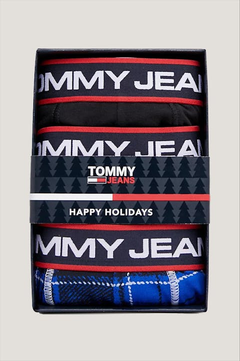 Tommy Hilfiger Underwear - Zwart-Blauwe New York 3-pack giftset boxershorts