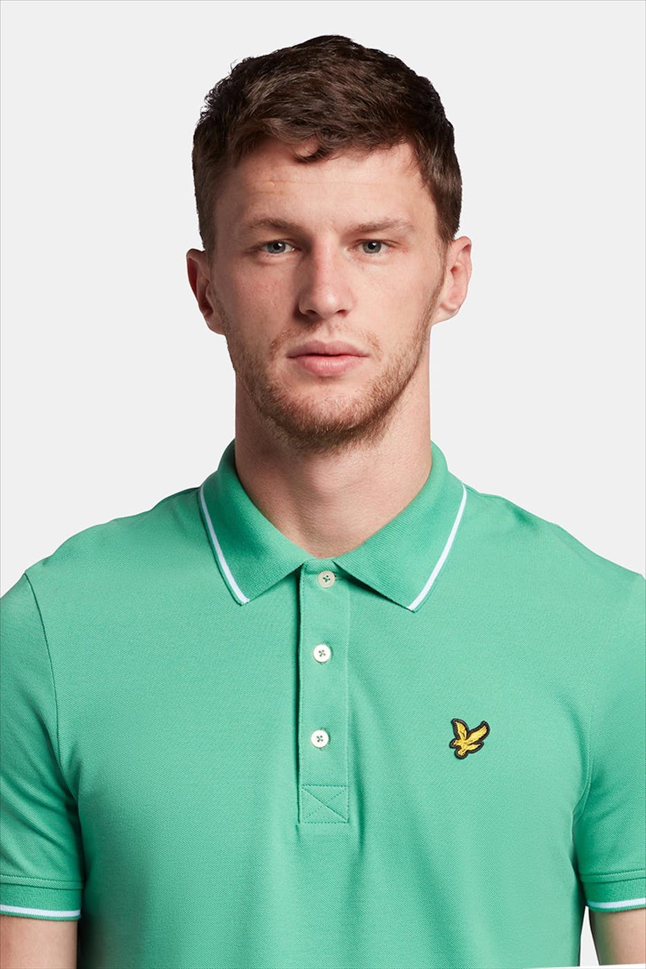 Lyle & Scott - Groene Tipped Polo Shirt