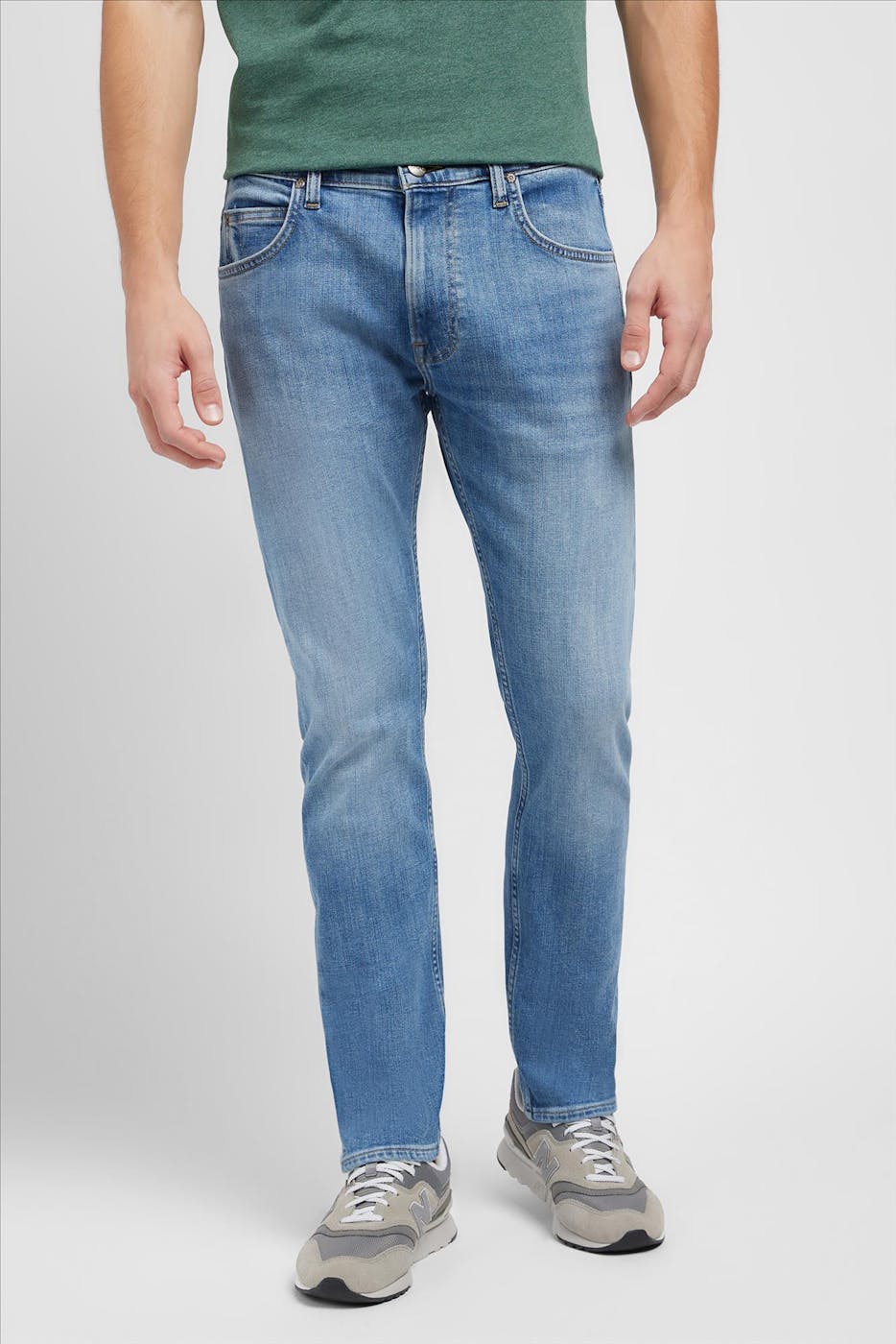 Lee - Lichtblauwe Rider Slim Straight jeans