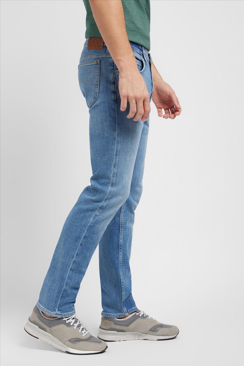 Lee - Lichtblauwe Rider Slim Straight jeans