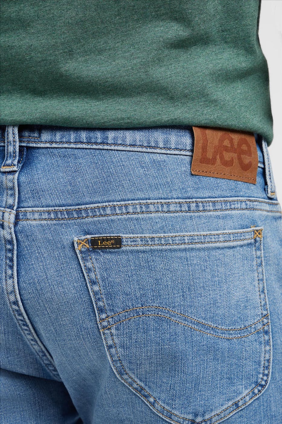 Lee - Lichtblauwe Rider Slim Straight jeans