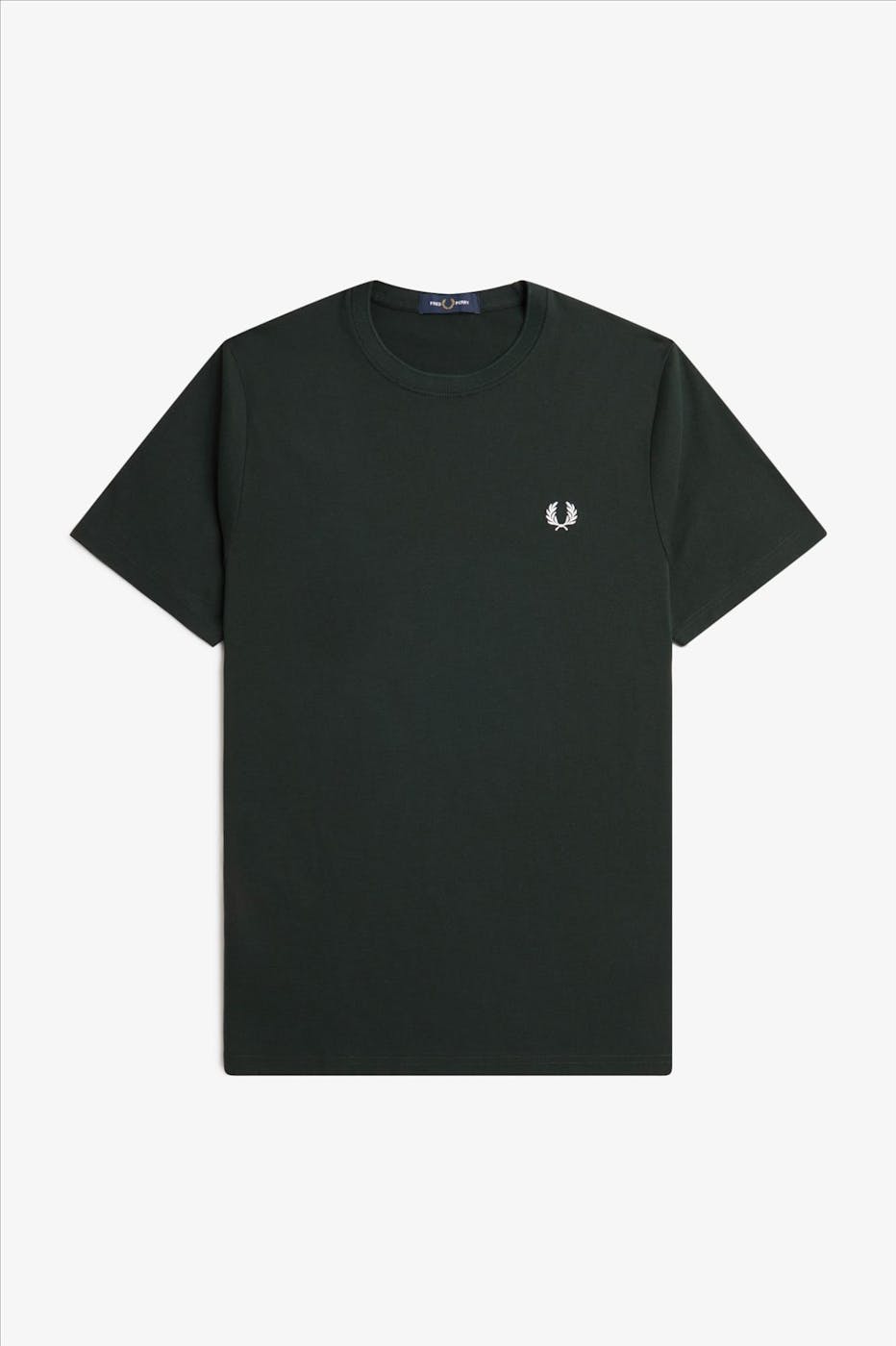 Fred Perry - Donkergroene Crew Neck T-shirt
