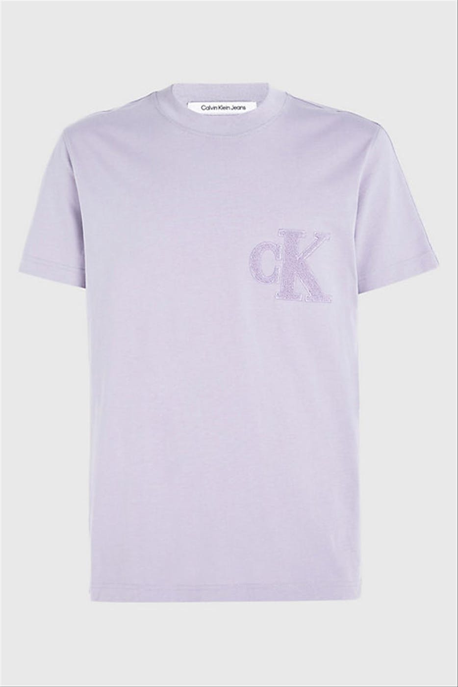 Calvin Klein Jeans - Paarse Spons Logo t-shirt