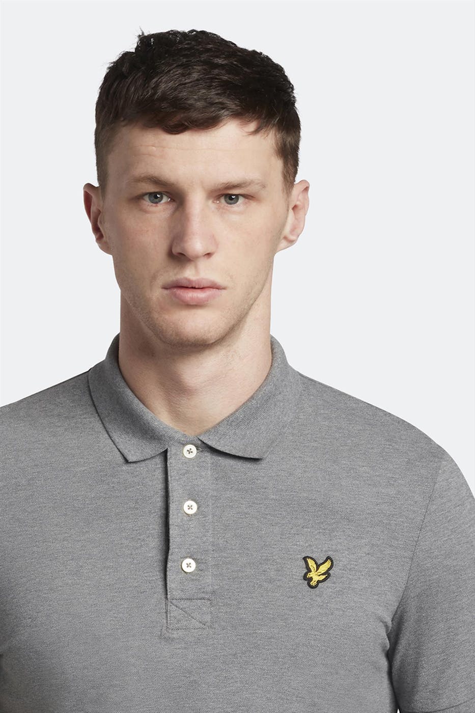 Lyle & Scott - Grijze Plain Polo shirt