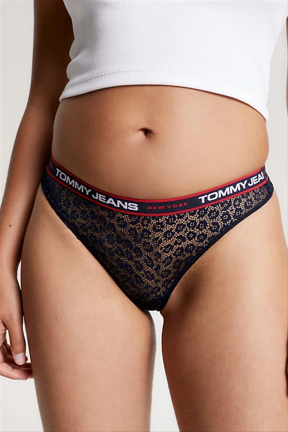 Tommy Hilfiger Underwear - Roze-Zwart-Blauwe 3-Pack strings