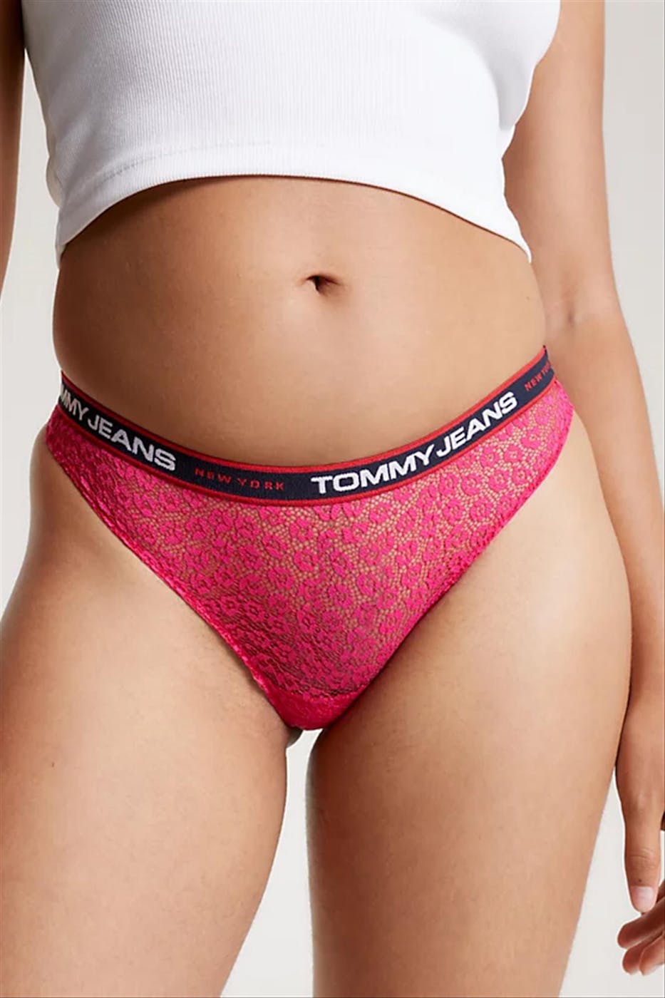 Tommy Hilfiger Underwear - Roze-Zwart-Blauwe 3-Pack strings