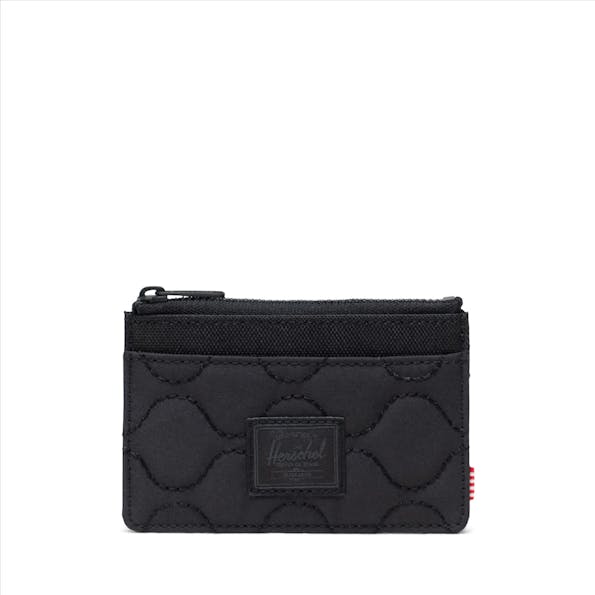 Herschel - Zwarte Oscar Quilted kaarthouder
