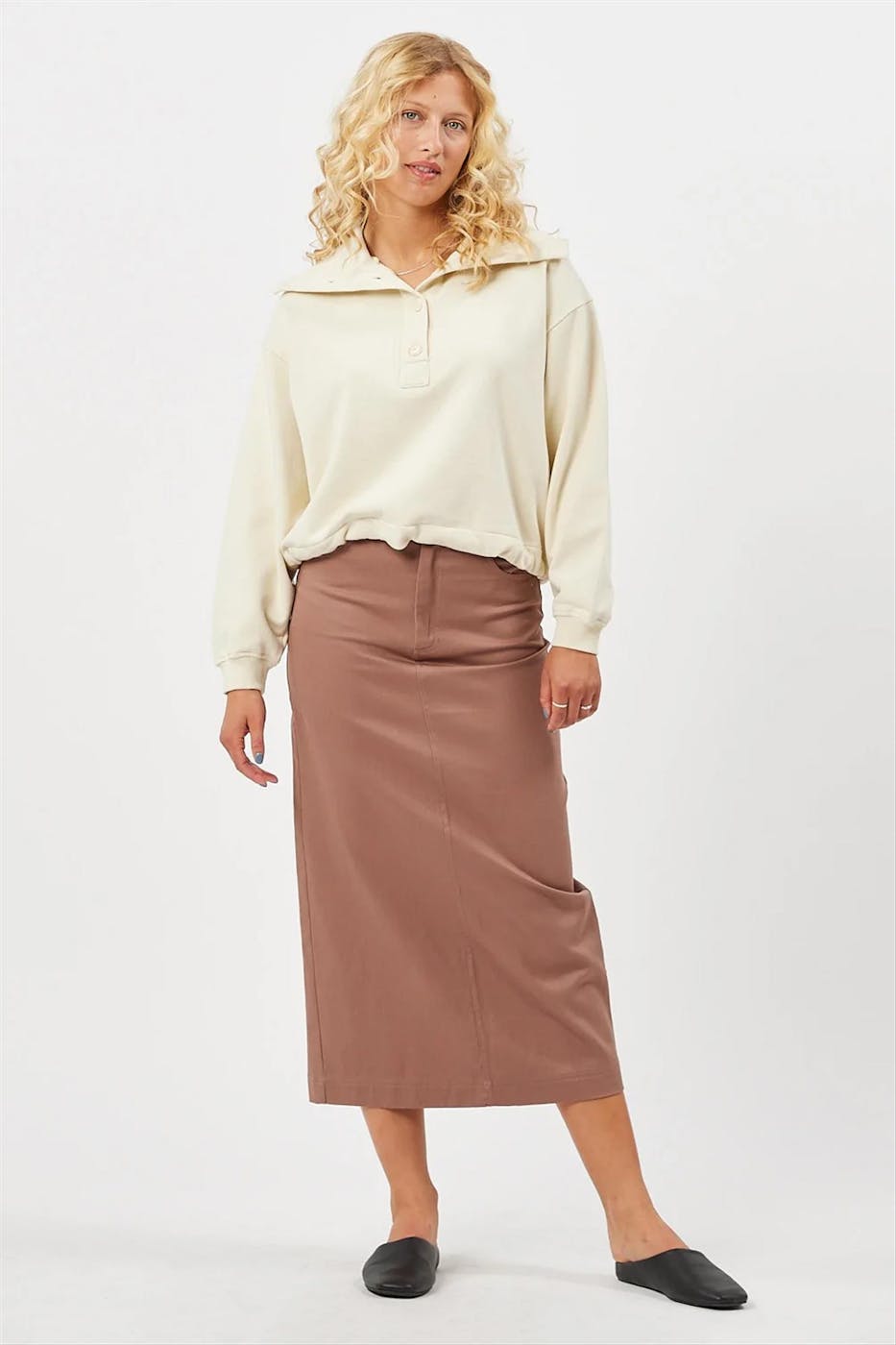 Minimum - Ecru Col-camioneur Swatti sweater