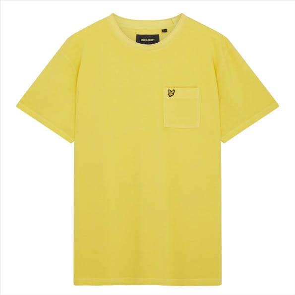 Lyle & Scott - Gele Pigment Dye T-shirt