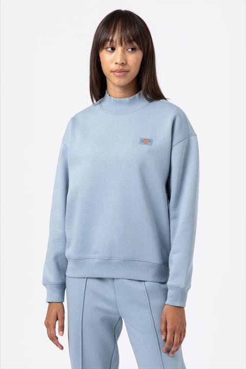 Dickies - Lichtblauwe Oakport High Neck sweater