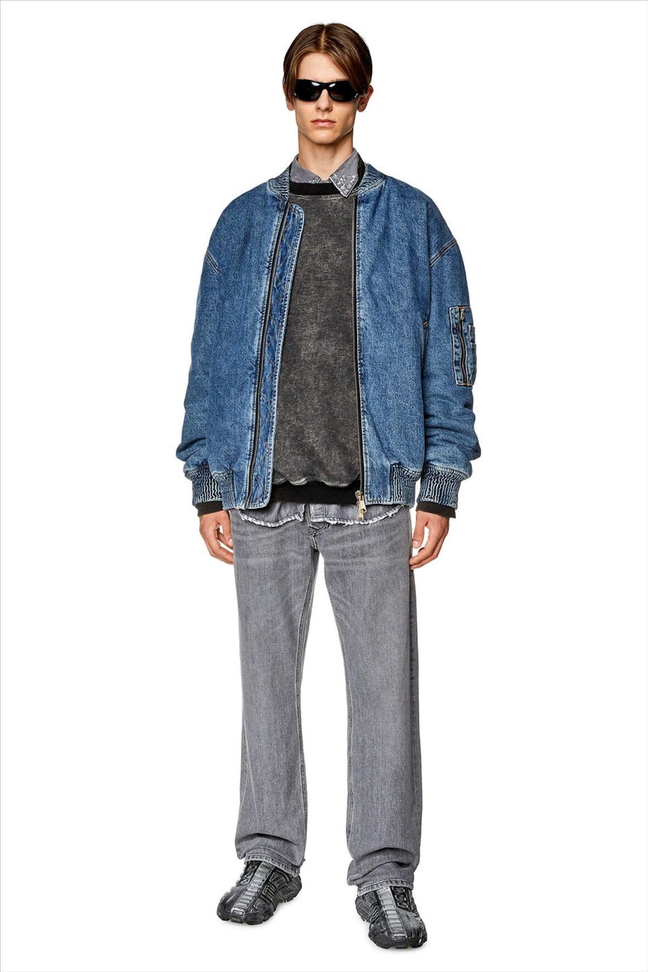 Diesel - Grijze 1985 Larkee jeans