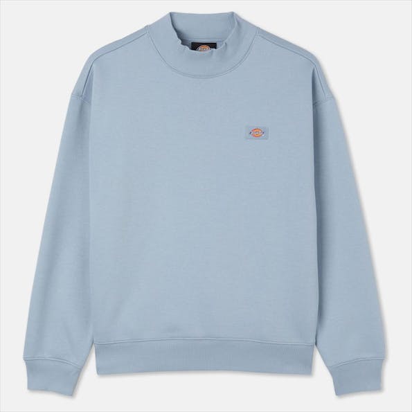 Dickies - Lichtblauwe Oakport High Neck sweater