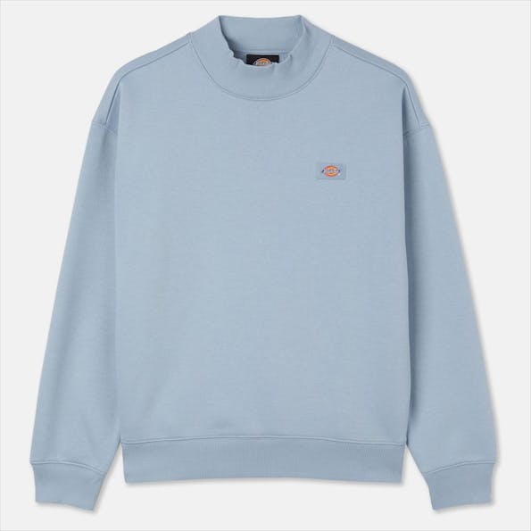 Dickies - Lichtblauwe Oakport High Neck sweater