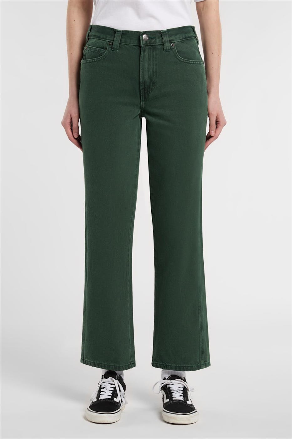Dickies - Donkergroene Farner relaxed straight jeans