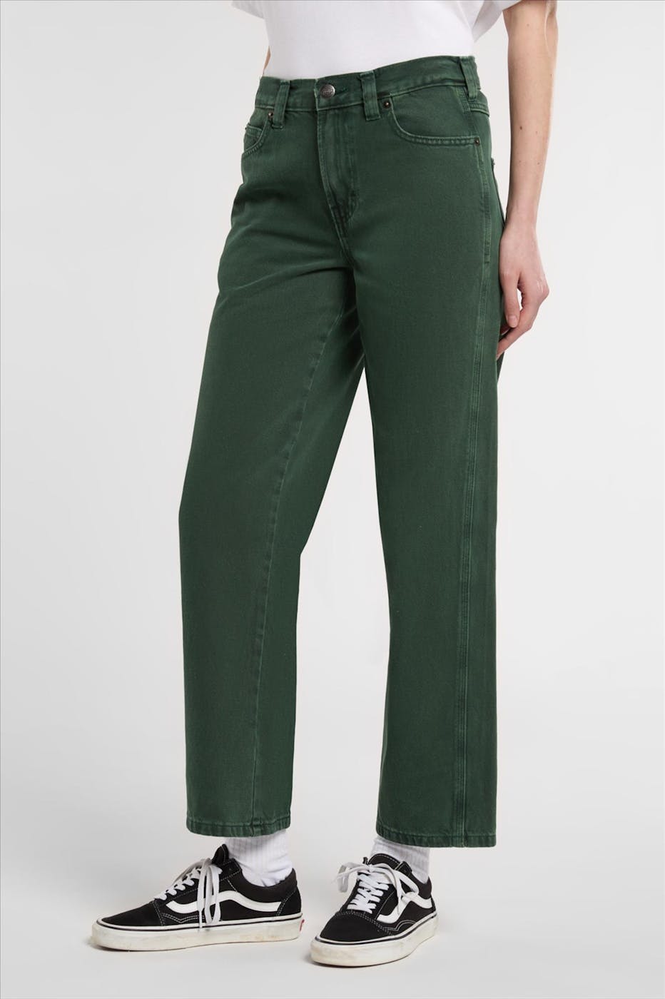 Dickies - Donkergroene Farner relaxed straight jeans
