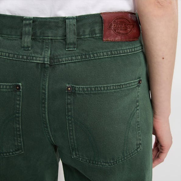 Dickies - Donkergroene Farner relaxed straight jeans