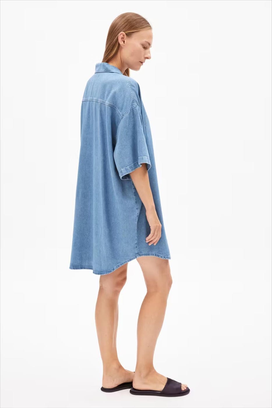 Armed Angels - Blauwe Tamikaa Denim jurk