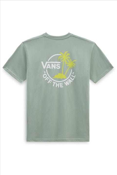 Vans  - Lichtgroene Dual Palm T-shirt