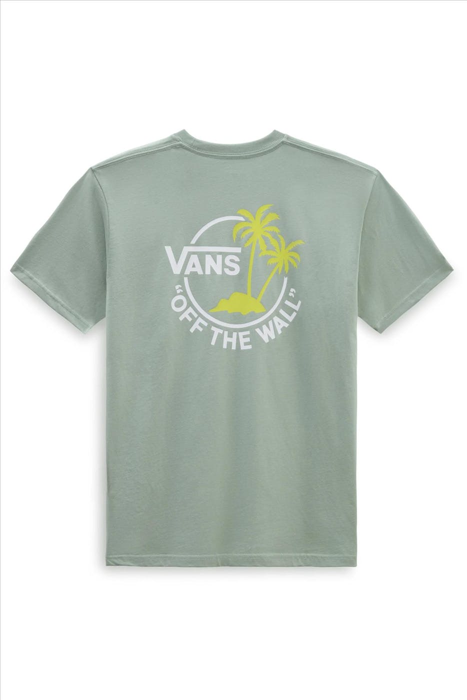 Vans  - Lichtgroene Dual Palm T-shirt