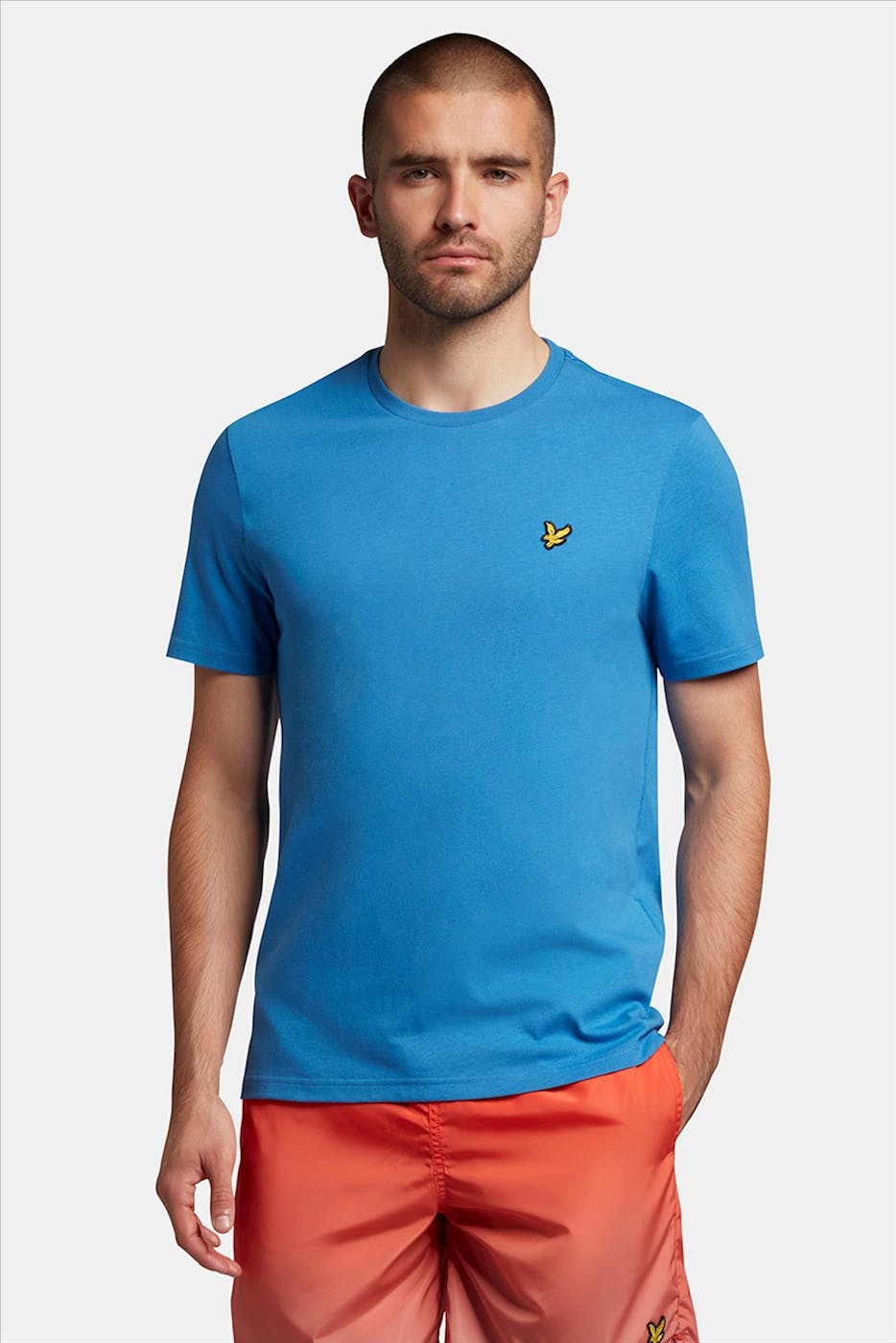 Lyle & Scott - Blauwe Plain T-shirt