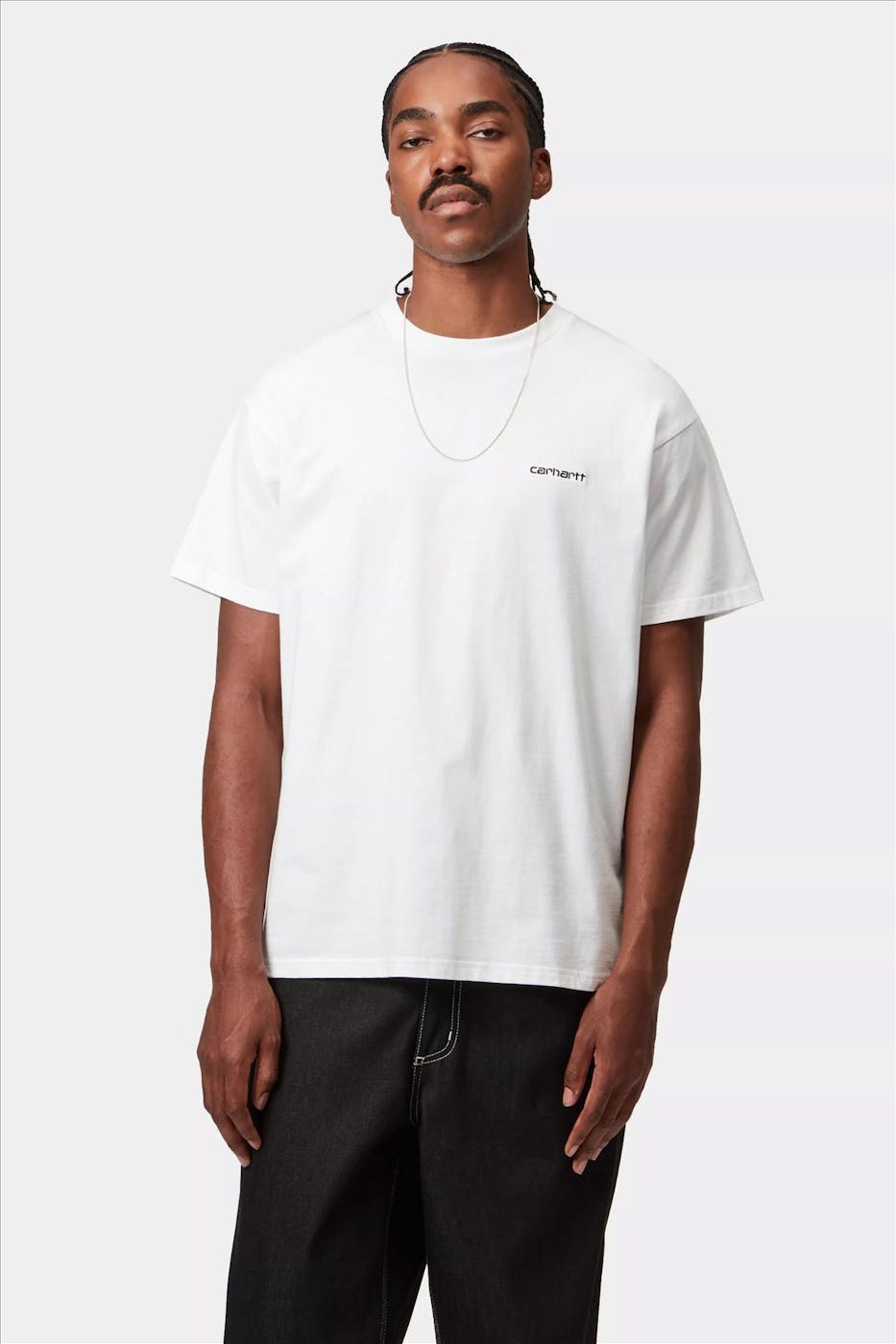 Carhartt WIP - Witte Script Embroidery T-shirt