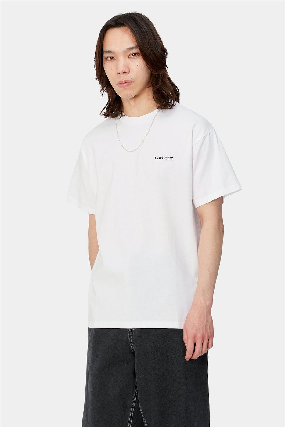 Carhartt WIP - Witte Script Embroidery T-shirt