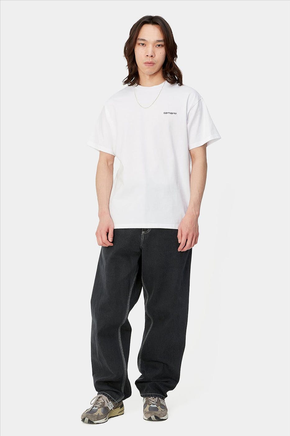 Carhartt WIP - Witte Script Embroidery T-shirt