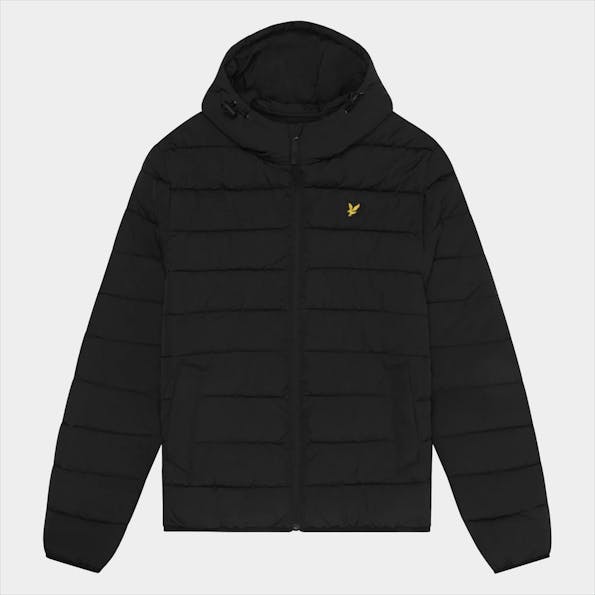 Lyle & Scott - Zwarte Lightweight pufferjas