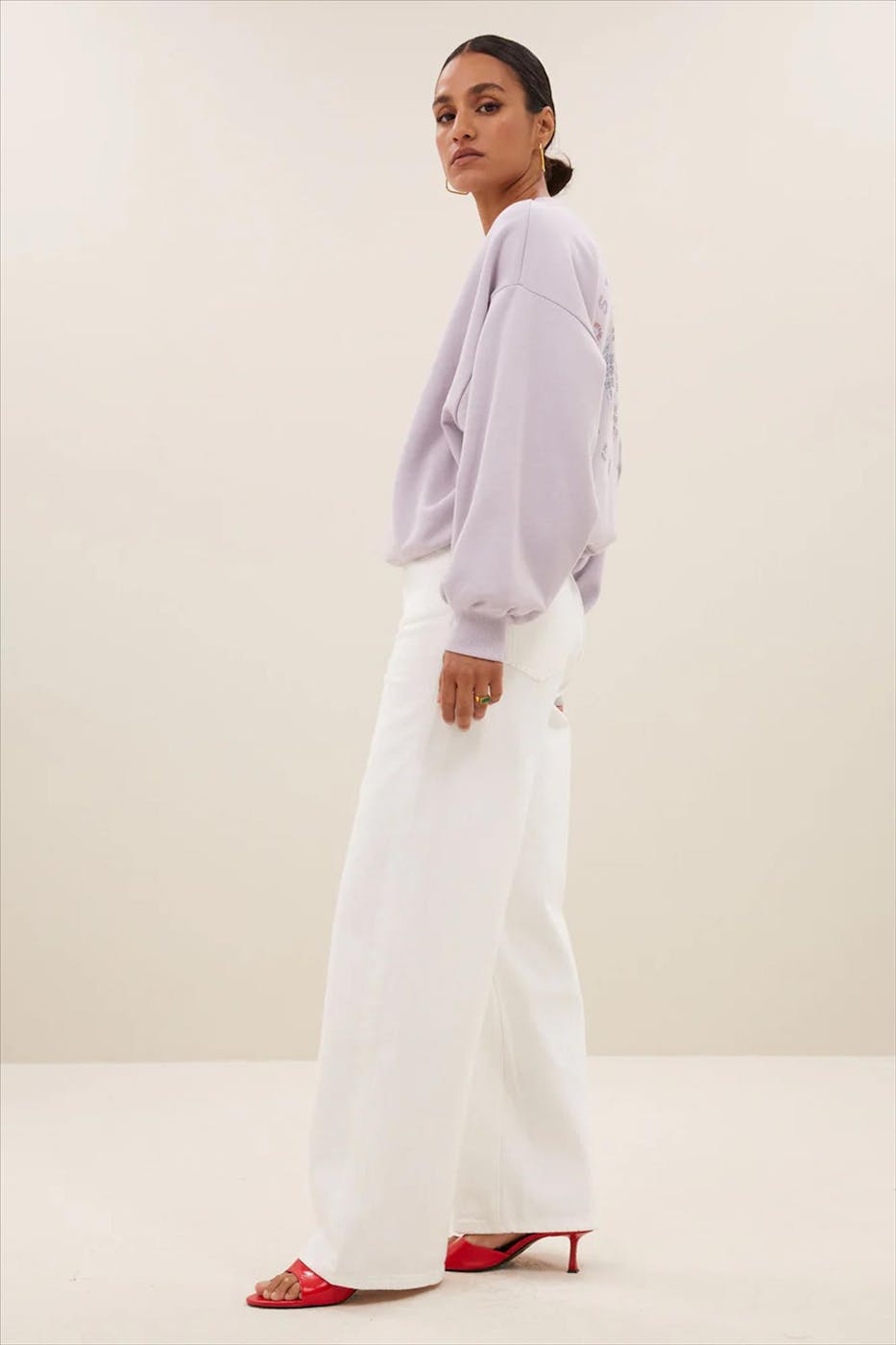 BY BAR - Witte Lina jeans