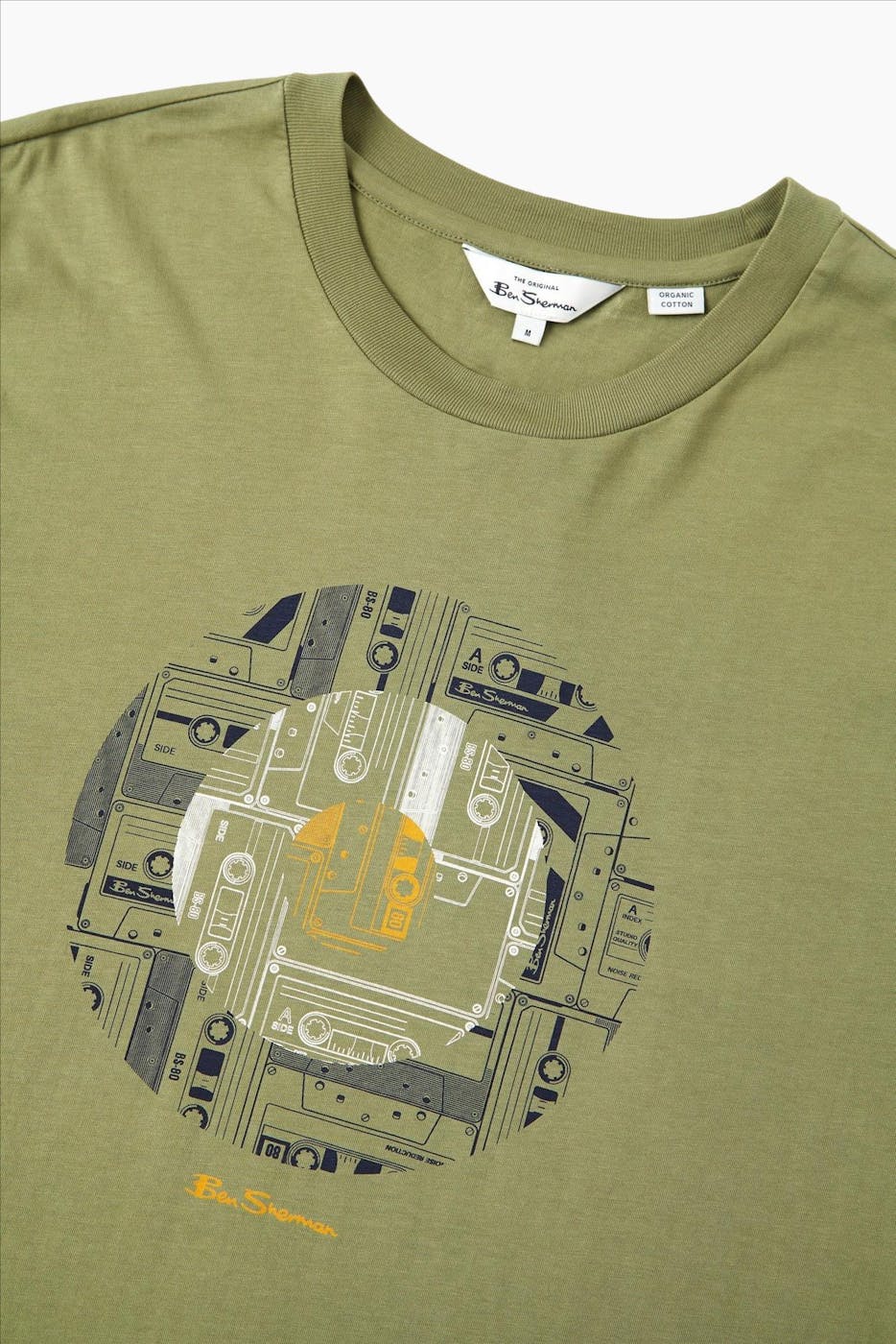 Ben Sherman - Groene Target Cassette T-shirt