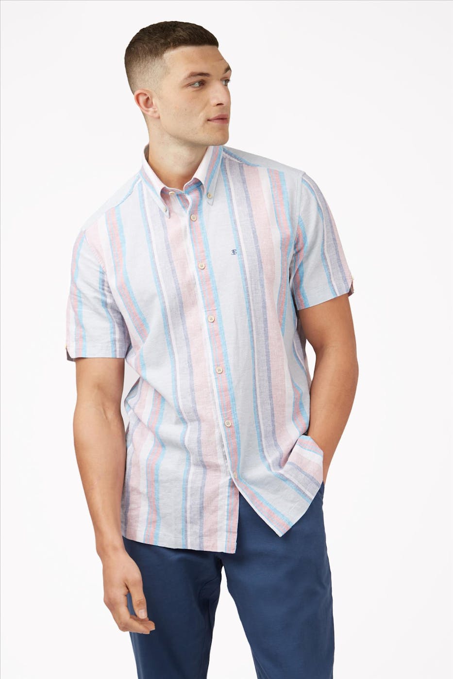 Ben Sherman - Multicolour Pastel Stripe hemd