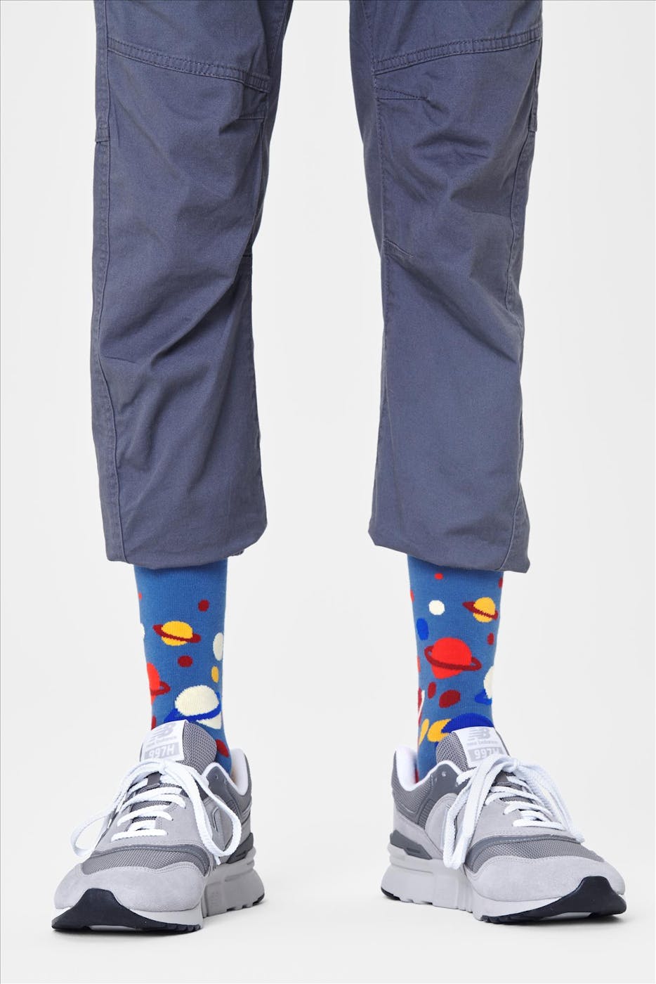 Happy Socks - Blauwe Milky Way sokken, maat: 41-46