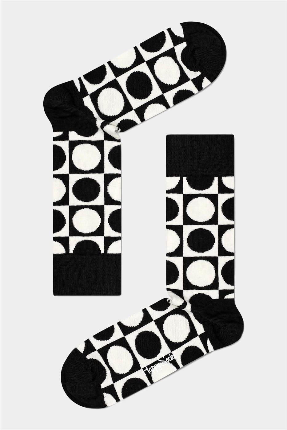 Happy Socks - Zwart-witte 4-pack Gift Set sokken, maat: 41-46