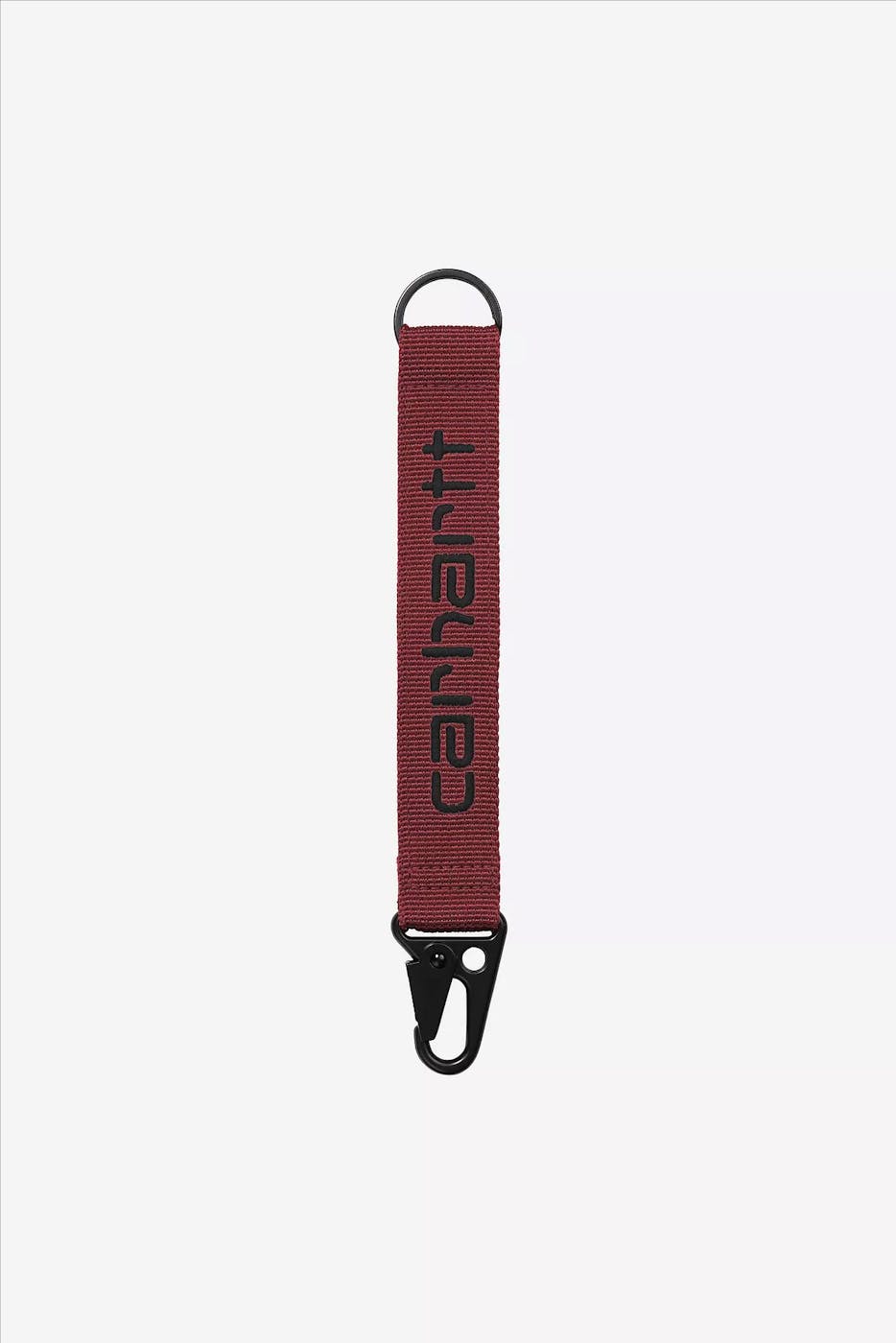 Carhartt WIP - Donkerrode Jaden sleutelhanger
