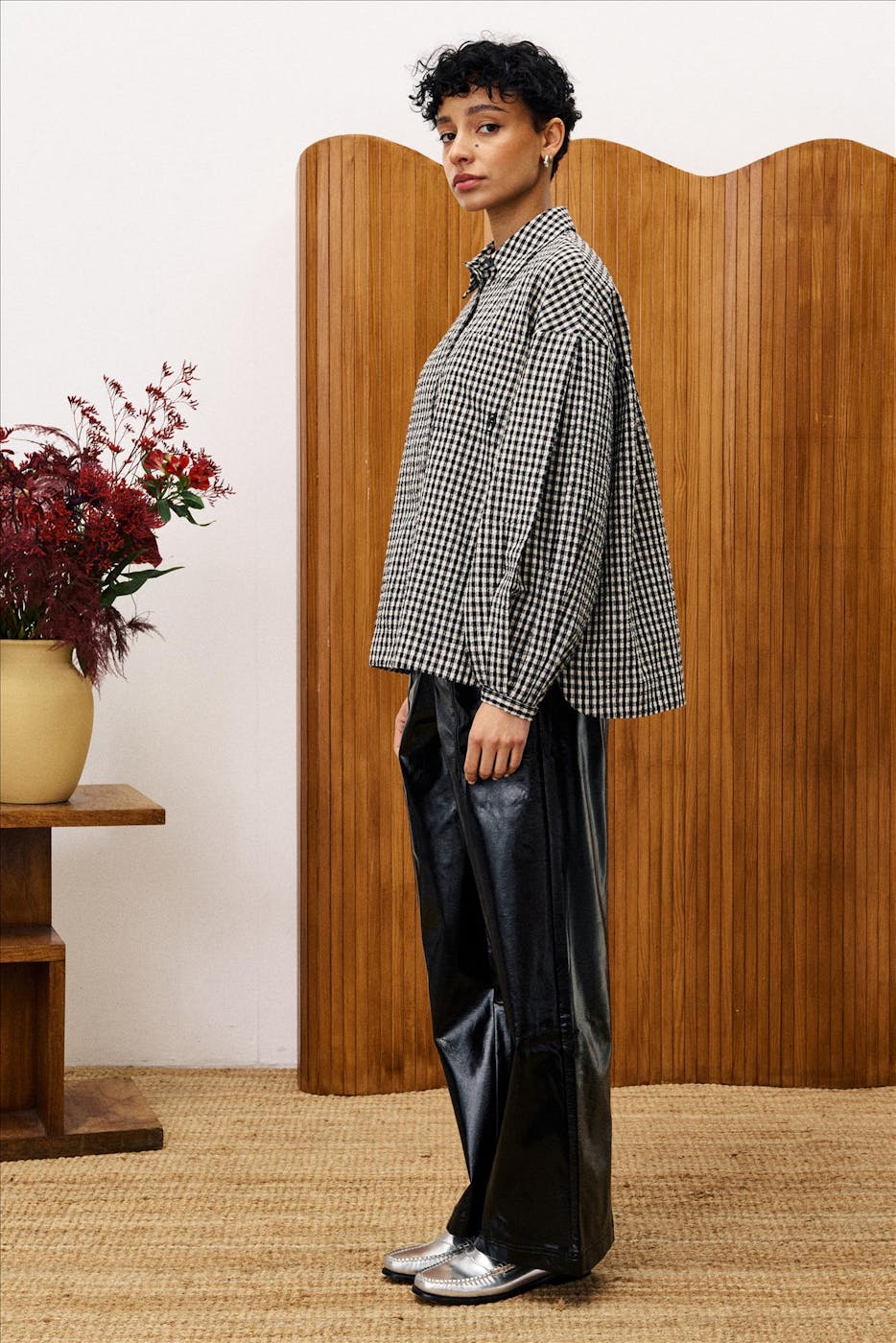 FRNCH - Zwart-Witte Raven blouse