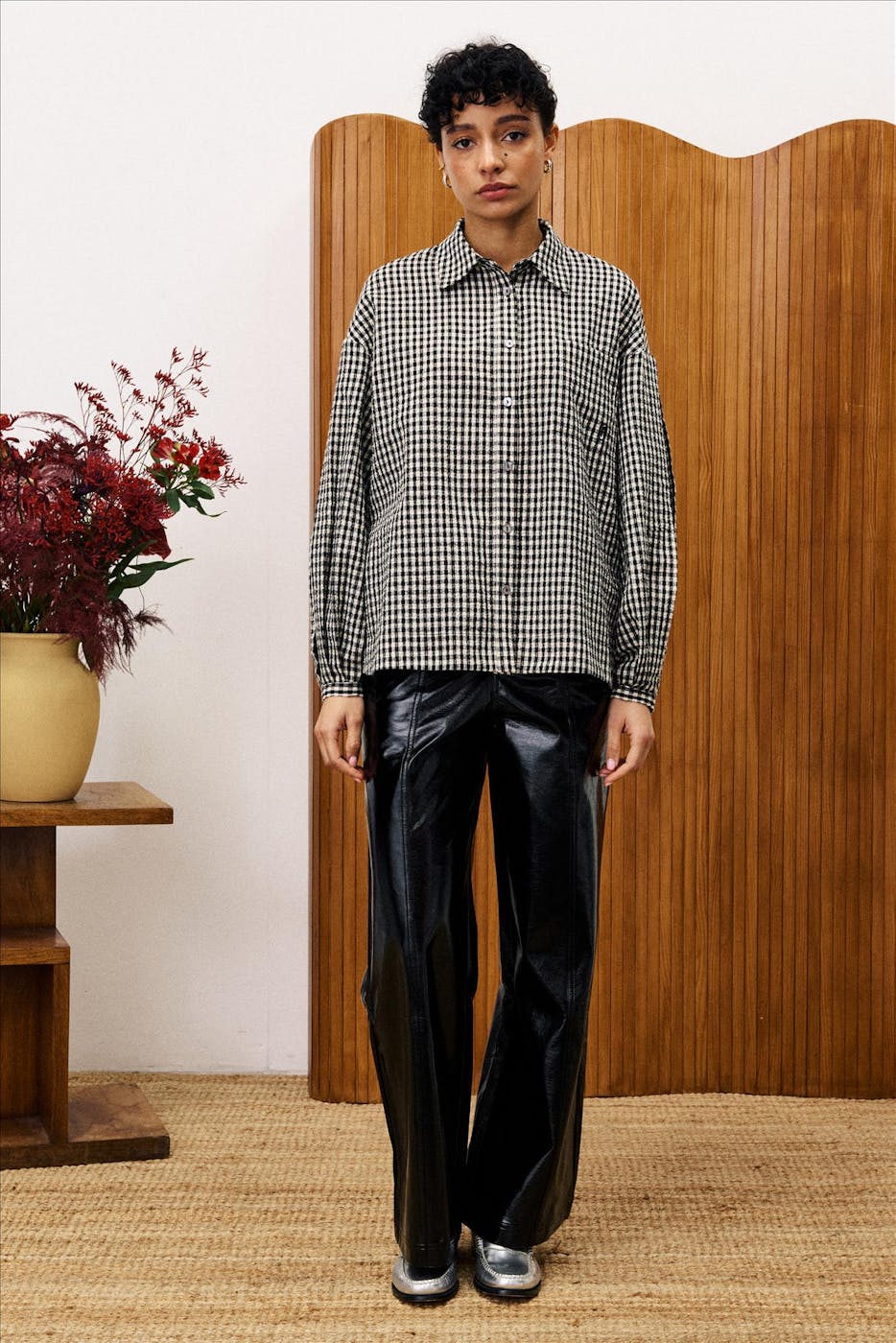 FRNCH - Zwart-Witte Raven blouse